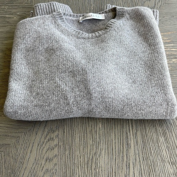 IBlameLULU- Gray Ribbed Crew Neck Sweater - Picture 2 of 7